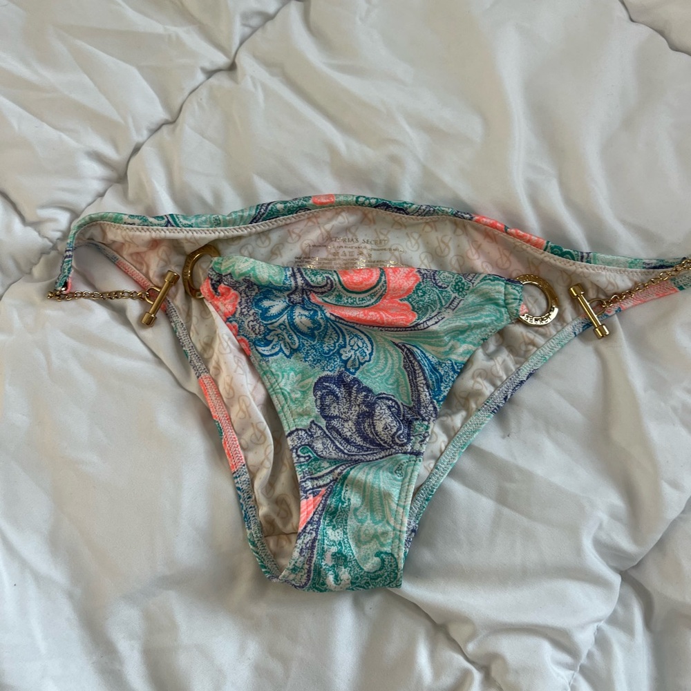 Victoria's Secret Bikini Bottom with Gold Chain Straps